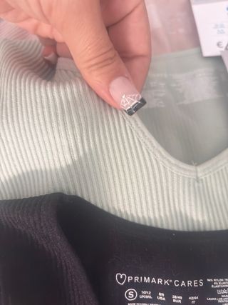 3 Camisetas Cortas Ceñidas Primark Talla S