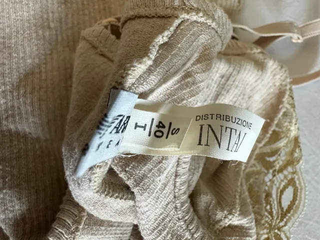 Body Emporio Armani Beige Encaje