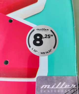 Tabla Skate MILLER 8.25 Nueva