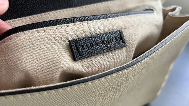 Bolso Zara Beige y Negro