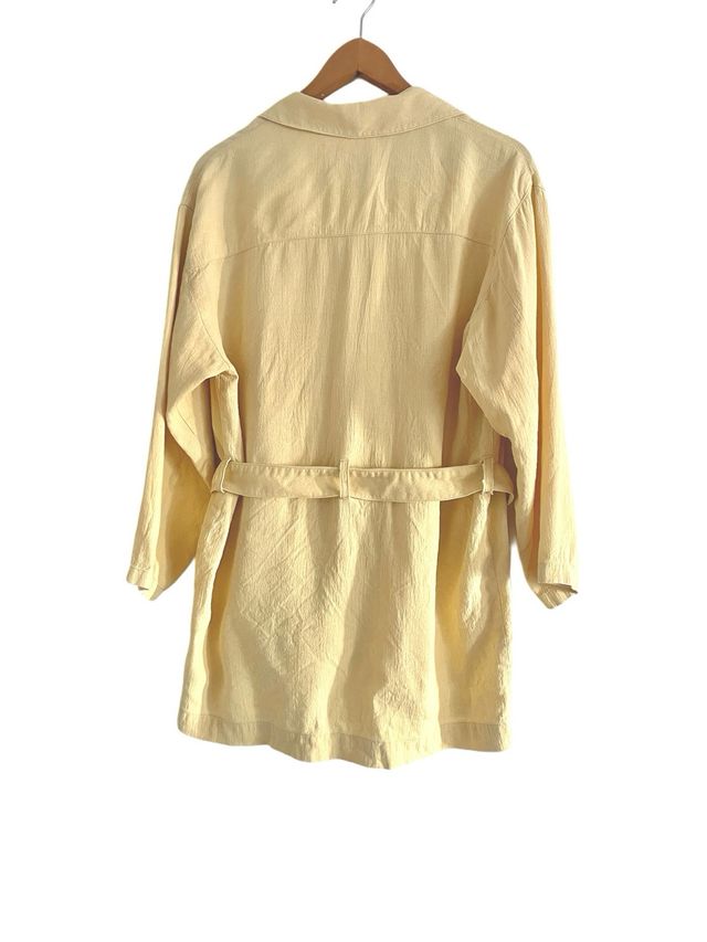 Giacca vintage gialla con cintura