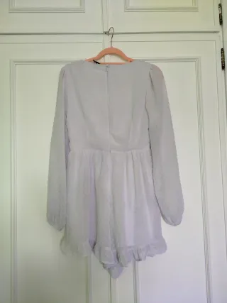 Mono blanco manga larga
