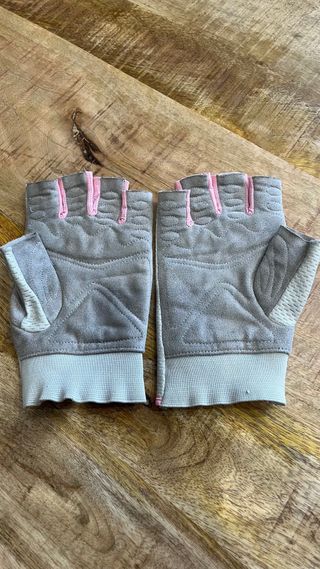 Guantes Fitness Mujer Reebok Gris y Rosa