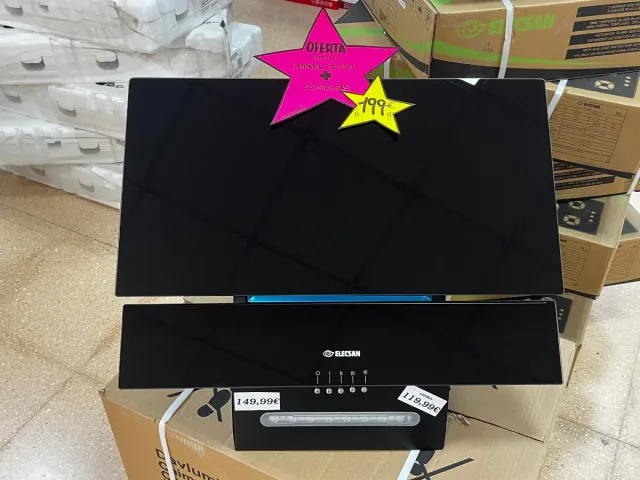 Campana extractora Elecsan cristal