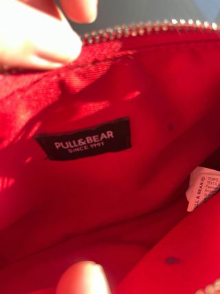 Bolso Hombro Rojo Cocodrilo Pull&Bear