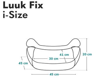 Lionelo Luuk Fix i-Size Asiento Elevador ISOFIX