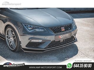 SPOILER DELANTERO DESCATALOGADO SEAT LEON 5F NEGRO BRILLO