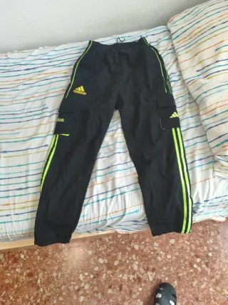 Chándal Adidas Negro y Verde