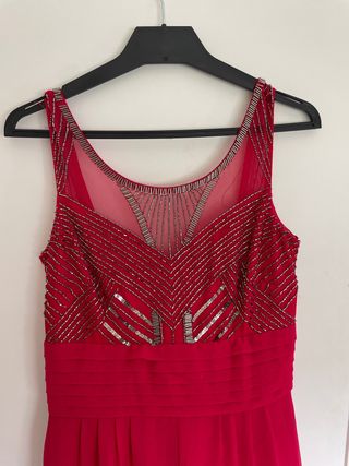 Vestido Largo Fiesta Tintoretto Rojo