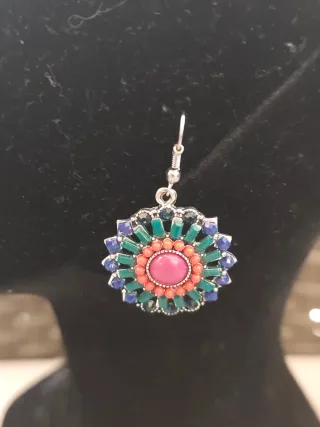 Pendientes Parfois florales multicolor