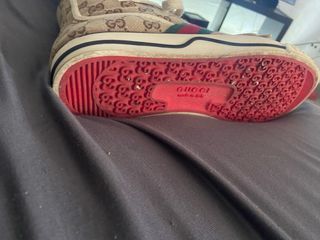 Zapatillas Gucci Talla 43 Marrón y Verde