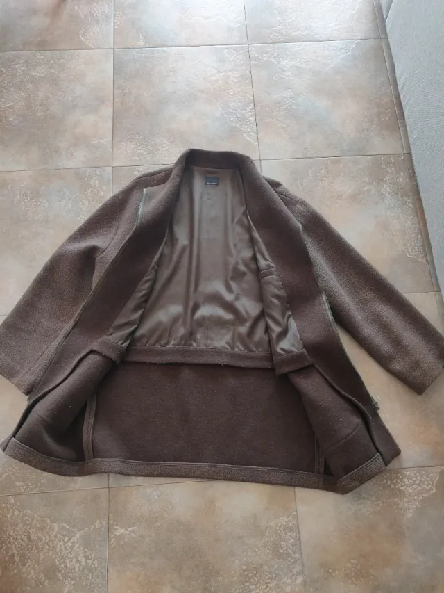 Abrigo Adolfo Domínguez Marrón Hombre