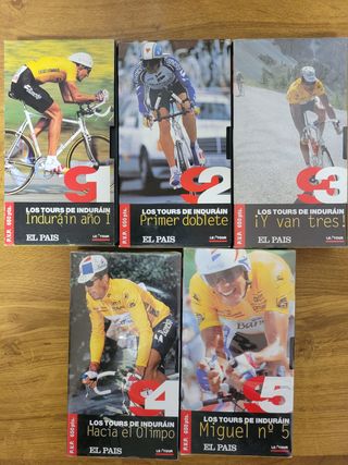 Los 5 Tour de Indurain VHS  colección.