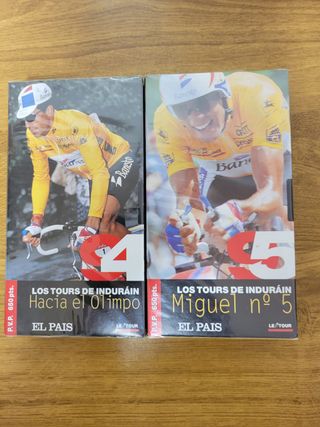 Los 5 Tour de Indurain VHS  colección.