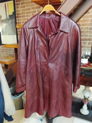 Chaqueta Piel Tres Cuartos Mujer
