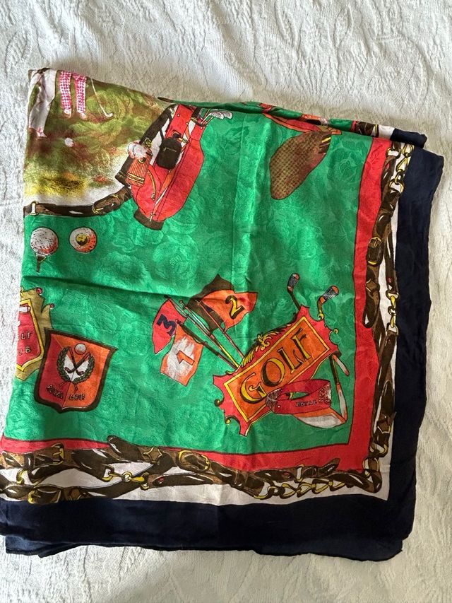 2 Pañuelos Seda Vintage Renato Balestra