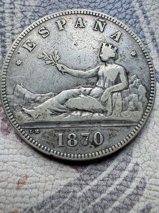 5 Pesetas 1870