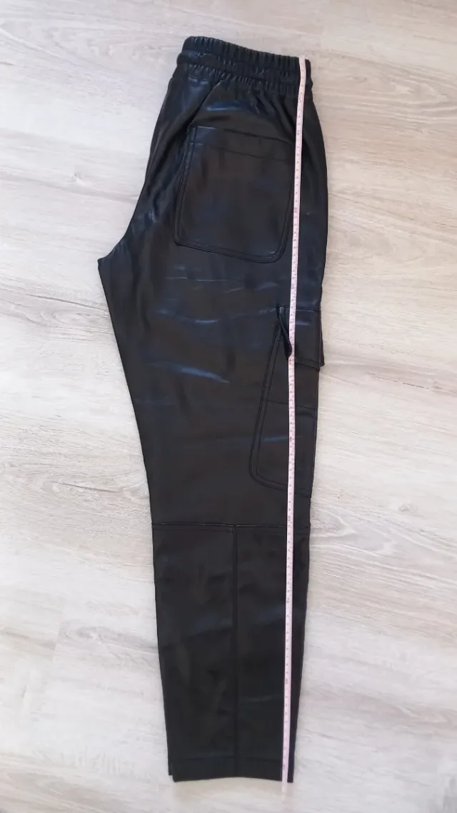 Pantaloni ecopelle Zara neri