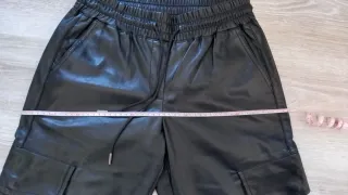 Pantaloni ecopelle Zara neri