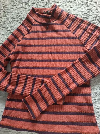 Camiseta de manga larga a rayas para chica teen