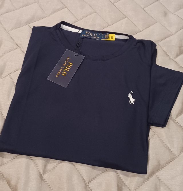 T-shirt Polo Ralph Lauren Azul Tamanho M