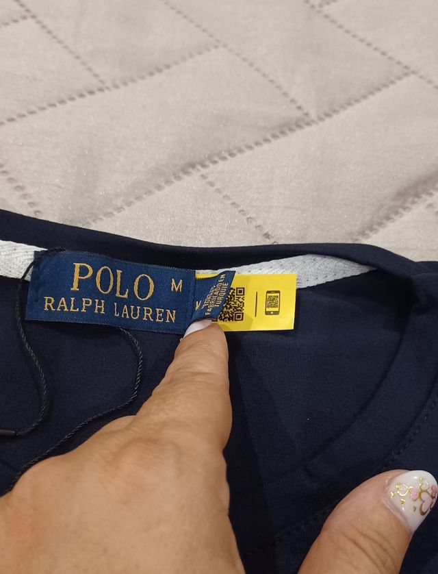 T-shirt Polo Ralph Lauren Azul Tamanho M
