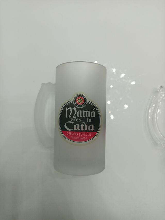 Jarras de cristal Mamá eres la caña y Super Abuelo