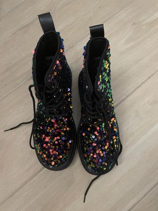 Stivali donna paillettes nere tg.36