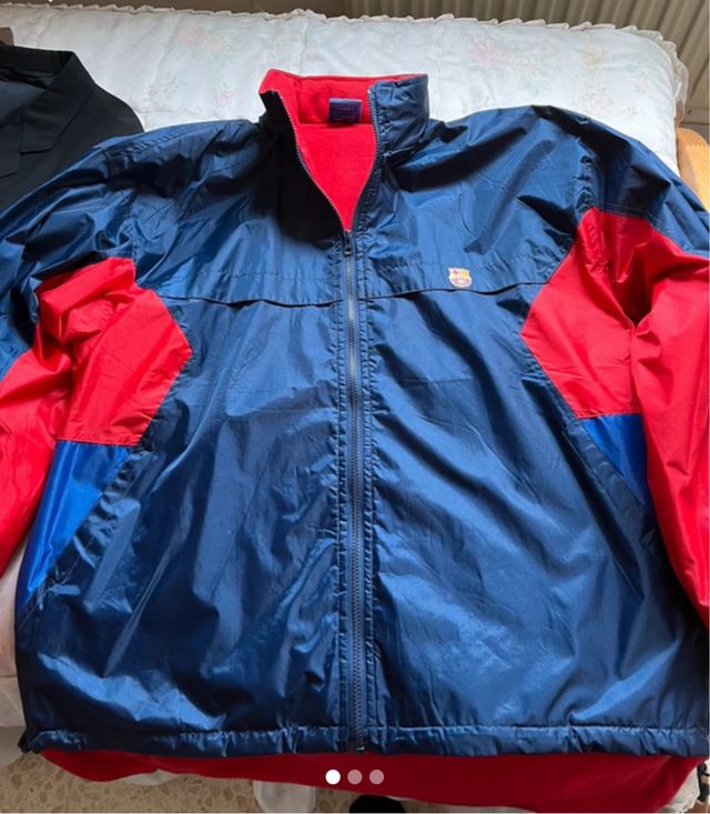 Chaqueta FC Barcelona Original Azul y Roja