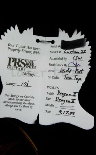 PRS Custom 22 Top 10