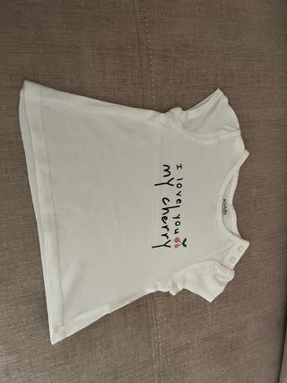 Lote 10 Camisetas bebé niña hasta los 6 meses