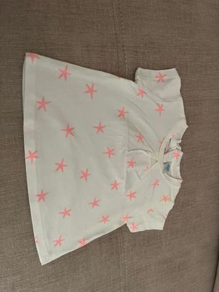 Lote 10 Camisetas bebé niña hasta los 6 meses