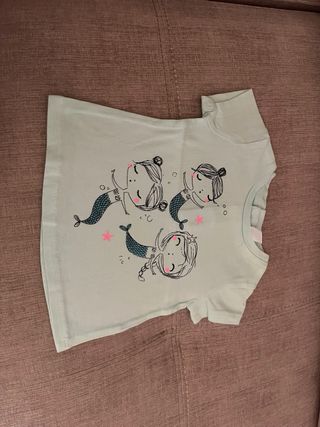 Lote 10 Camisetas bebé niña hasta los 6 meses