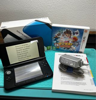 Nintendo 3DS XL Azul Negra + Juego Yokai Watch
