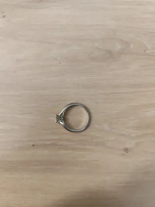 Anillo compromiso diamante 1/2 quilate oro blanco