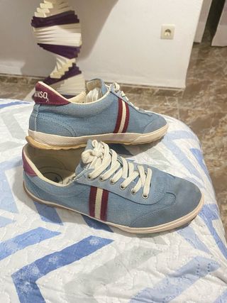 Zapatillas El Ganso Azul y Rojo