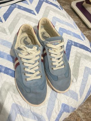 Zapatillas El Ganso Azul y Rojo