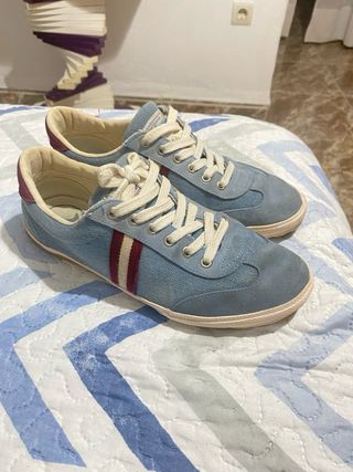 Zapatillas El Ganso Azul y Rojo
