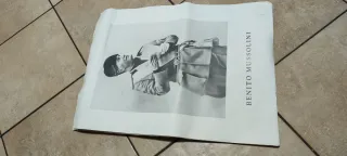 Litografie Benito Mussolini