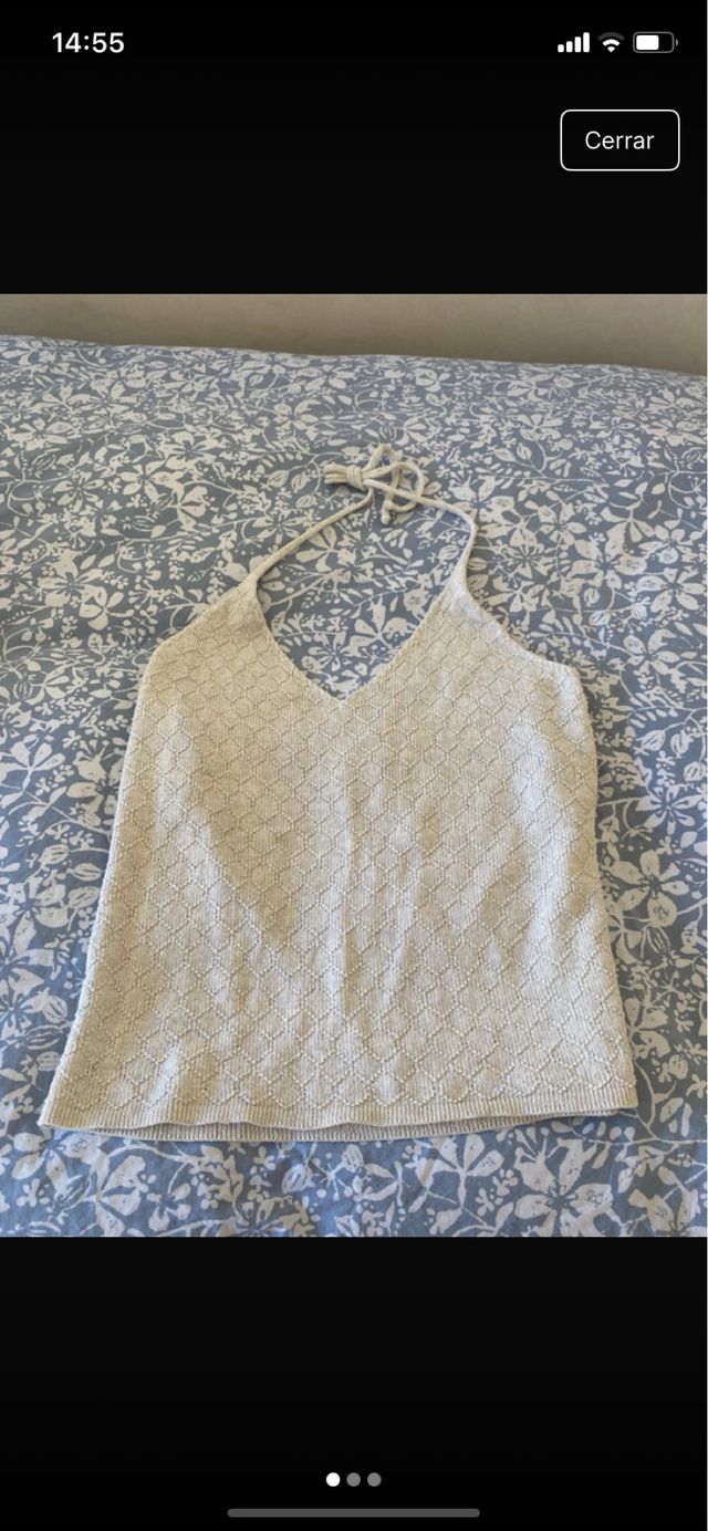 Top de punto Renatta beige talla única