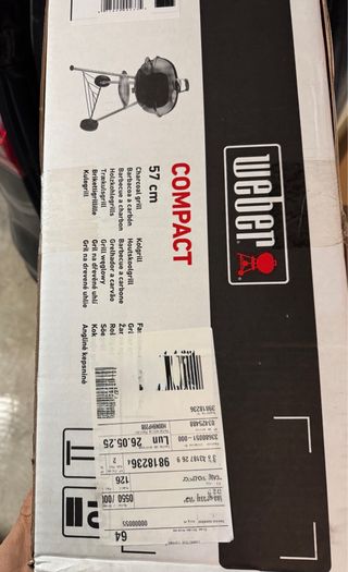 Barbacoa Weber Kettle 57cm Negra