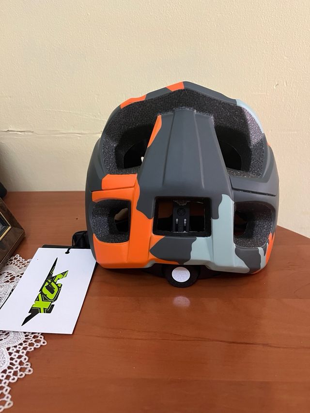 Casco Ciclismo BATFOX Camuflaje Naranja