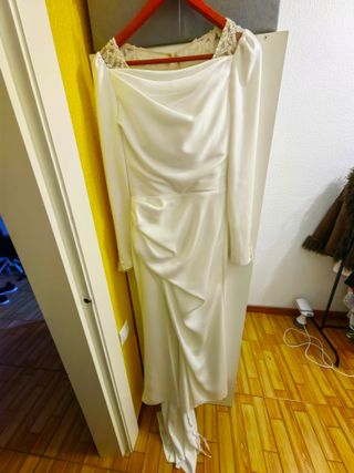 Vestido de Novia Blanco Manga Larga