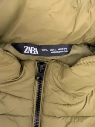 Chaleco Zara Verde Oliva