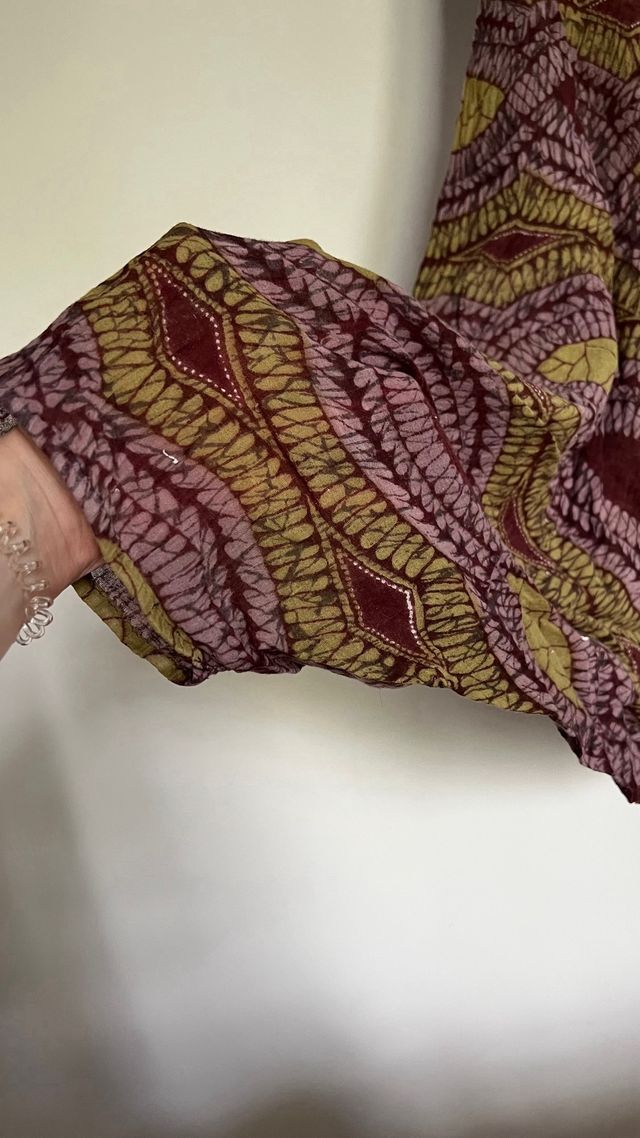 Pantalón ancho estampado