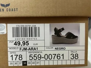 Sandalias cuña Green Coast