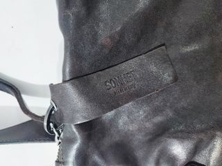 Sommet/ Bandolera cuero chocolate oscuro Italy