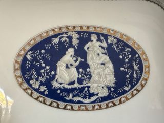Joyero porcelana grande decorado