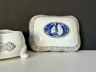 Joyero porcelana grande decorado
