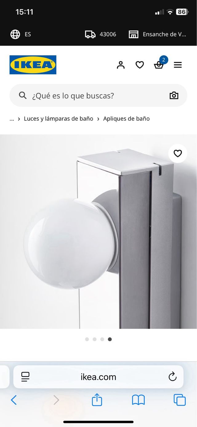 Lámpara LED Ledsjö Ikea